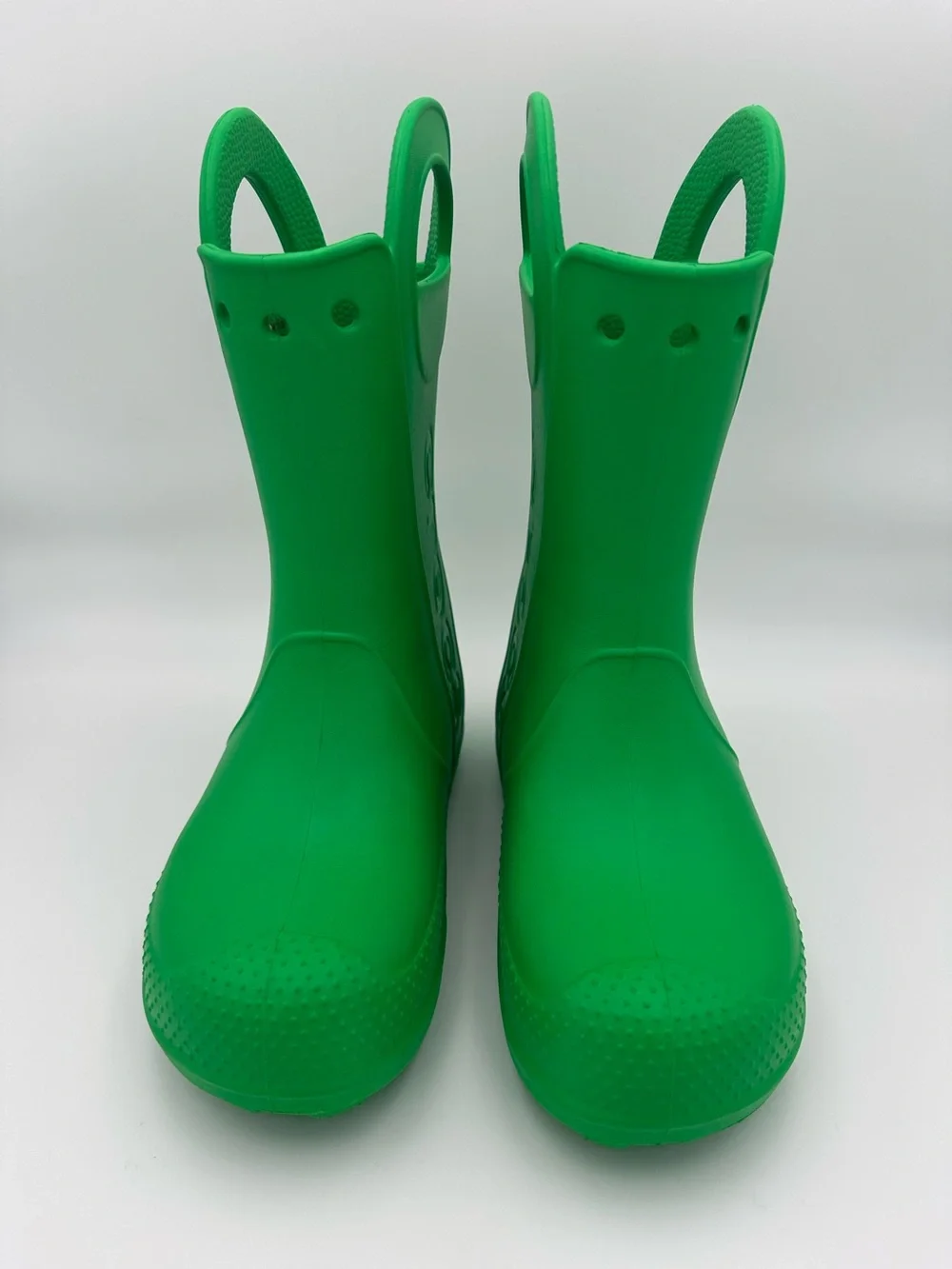 Crocs Handle It Green Boots Size J-3